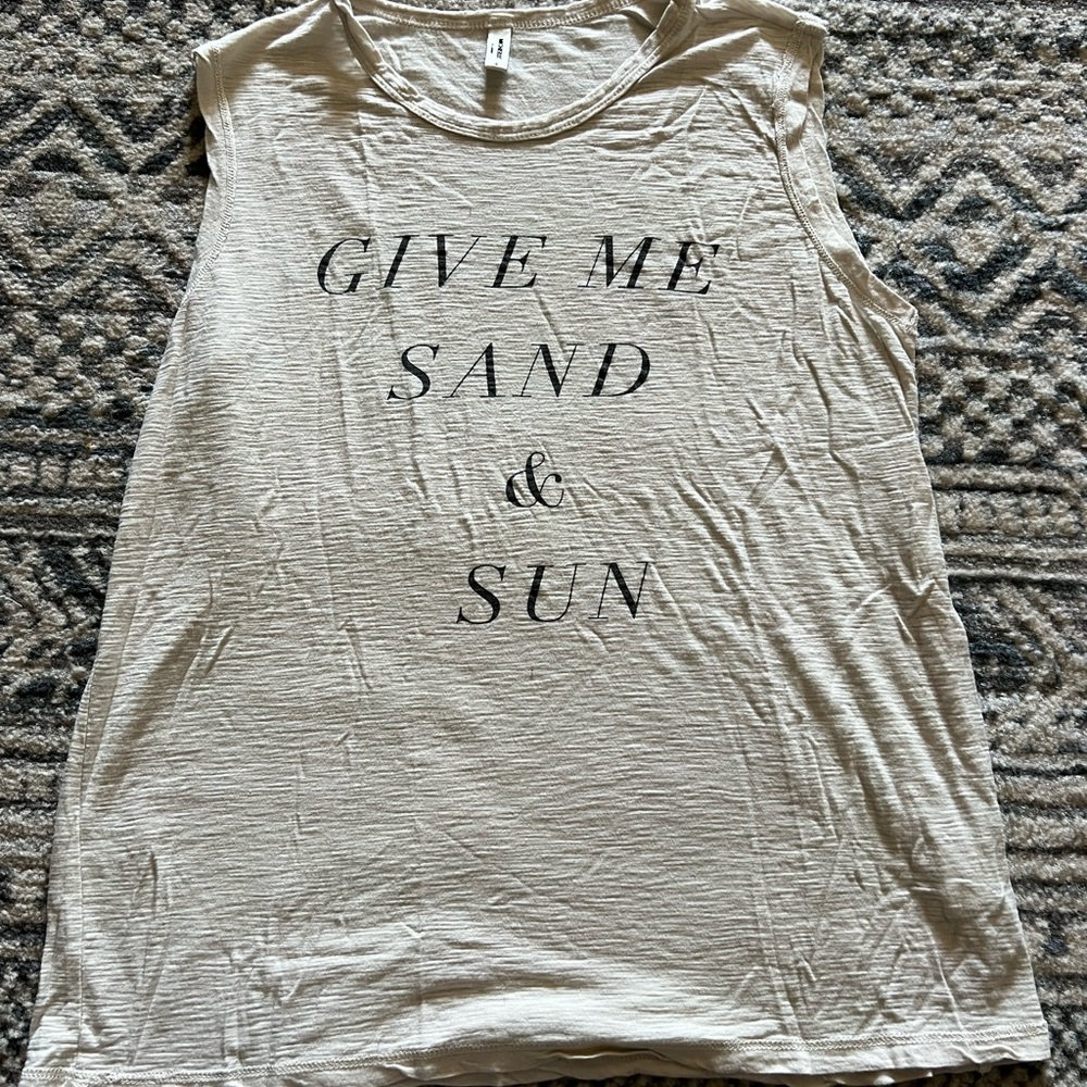 Beige women’s tank